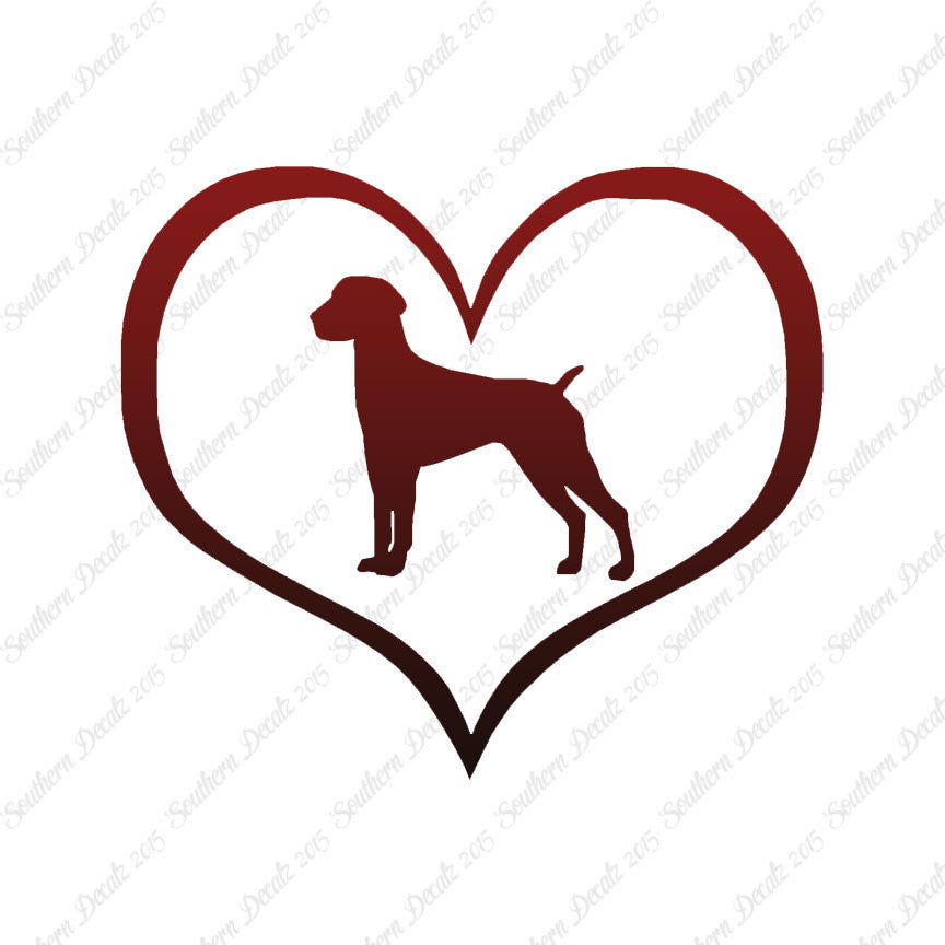 German Shorthaired Pointer Dog Heart Lov