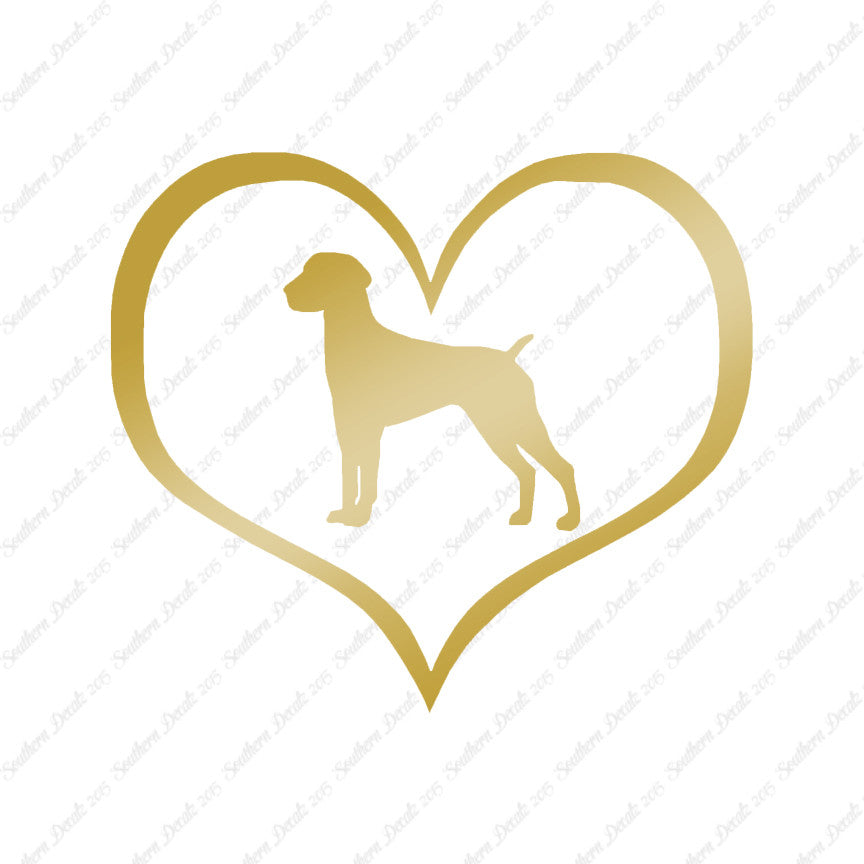 German Shorthaired Pointer Dog Heart Lov