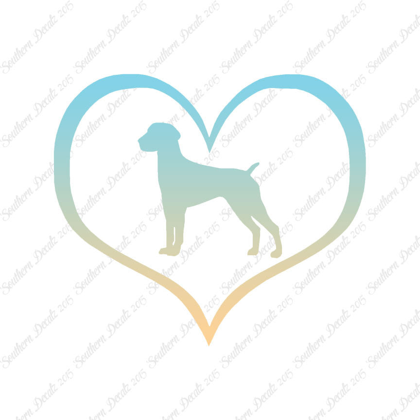 German Shorthaired Pointer Dog Heart Lov