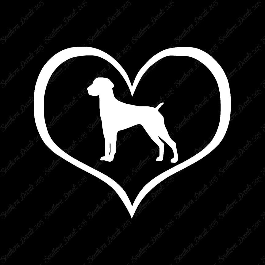 German Shorthaired Pointer Dog Heart Lov
