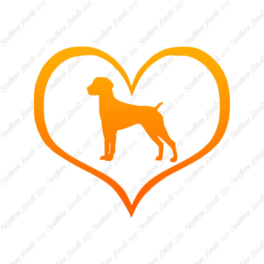 German Shorthaired Pointer Dog Heart Lov