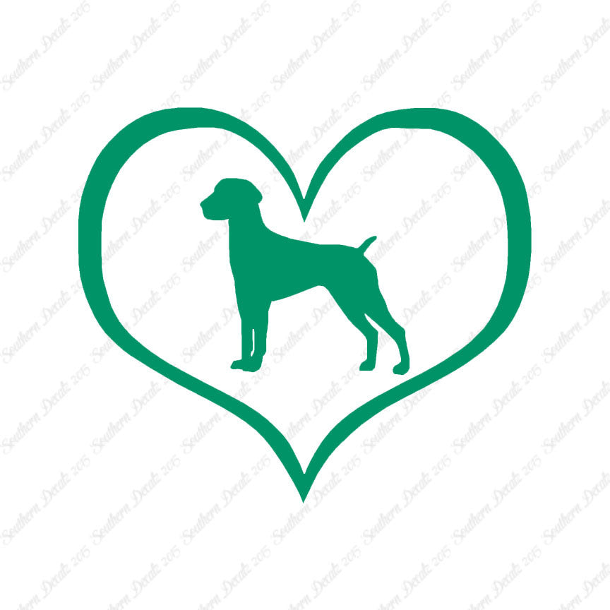 German Shorthaired Pointer Dog Heart Lov