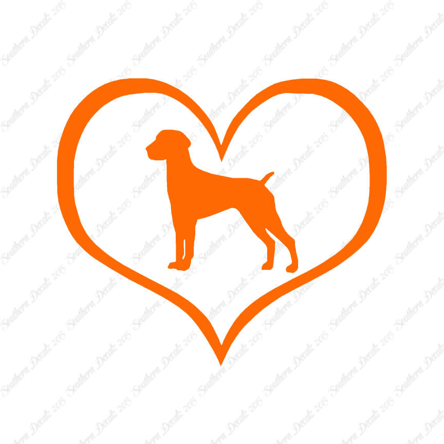 German Shorthaired Pointer Dog Heart Lov