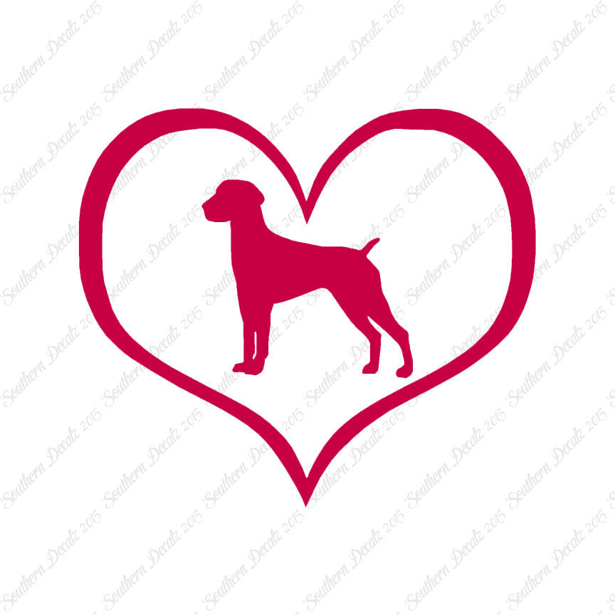 German Shorthaired Pointer Dog Heart Lov
