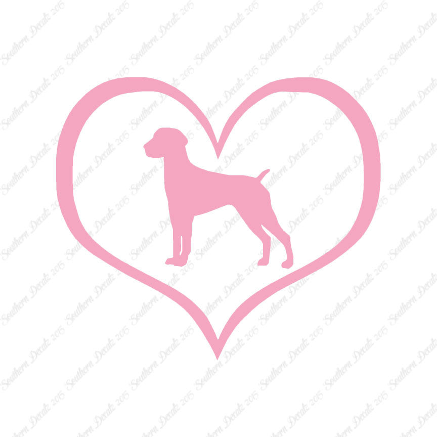 German Shorthaired Pointer Dog Heart Lov