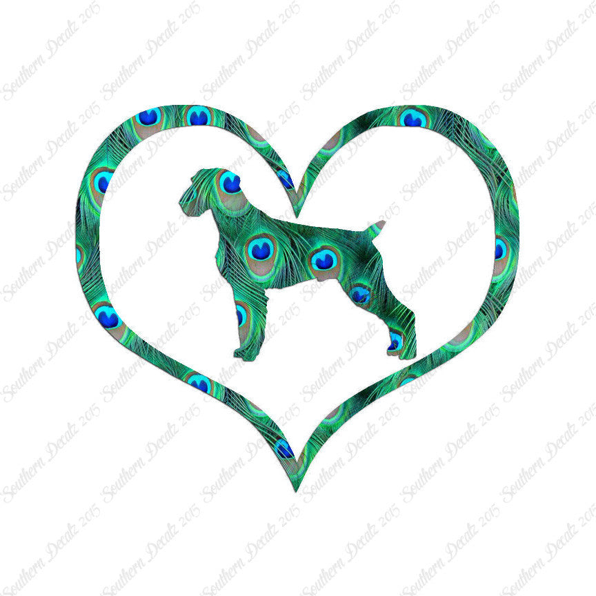 German Wirehaired Pointer Dog Heart Love