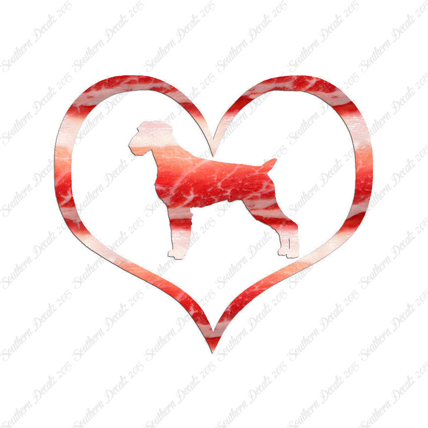 German Wirehaired Pointer Dog Heart Love