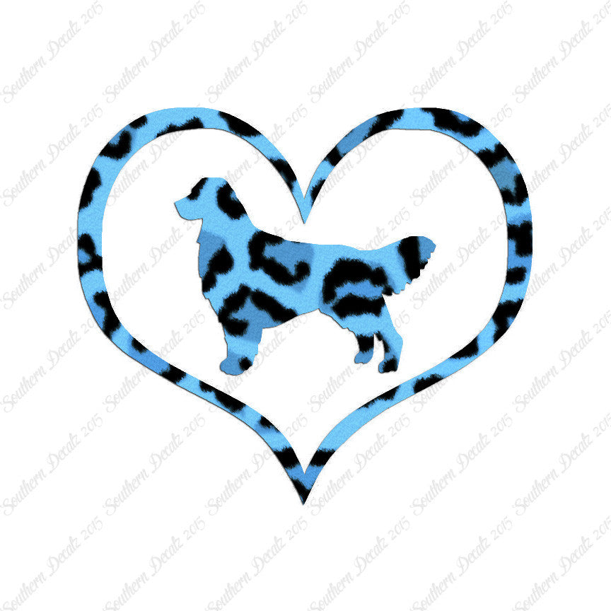 Golden Retriever Dog Heart Love
