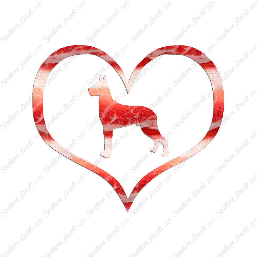 Great Dane Dog Heart Love