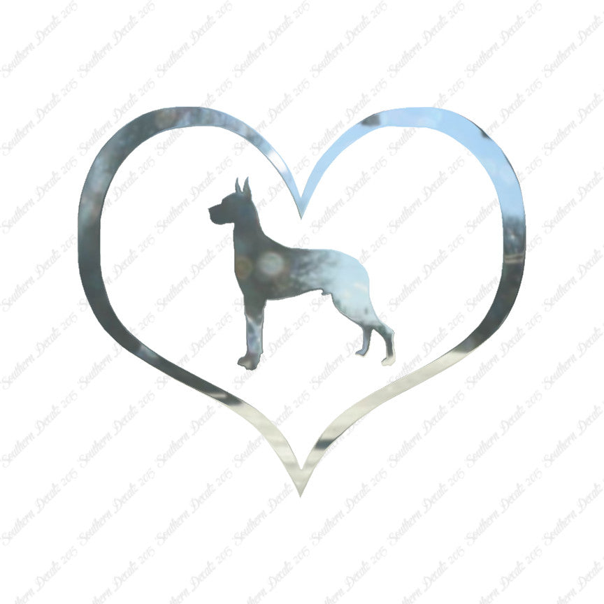 Great Dane Dog Heart Love