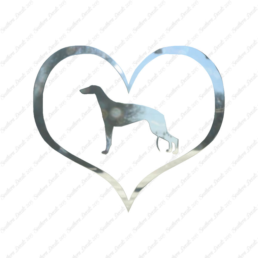 Greyhound Dog Heart Love