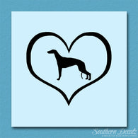 Greyhound Dog Heart Love