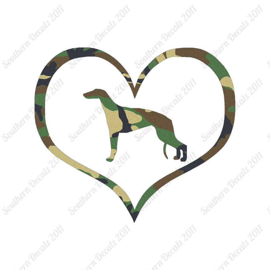 Greyhound Dog Heart Love
