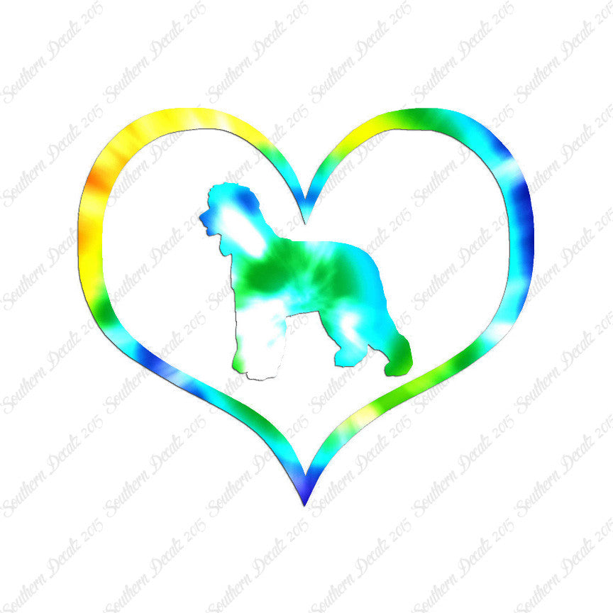 Irish Water Spaniel Dog Heart Love