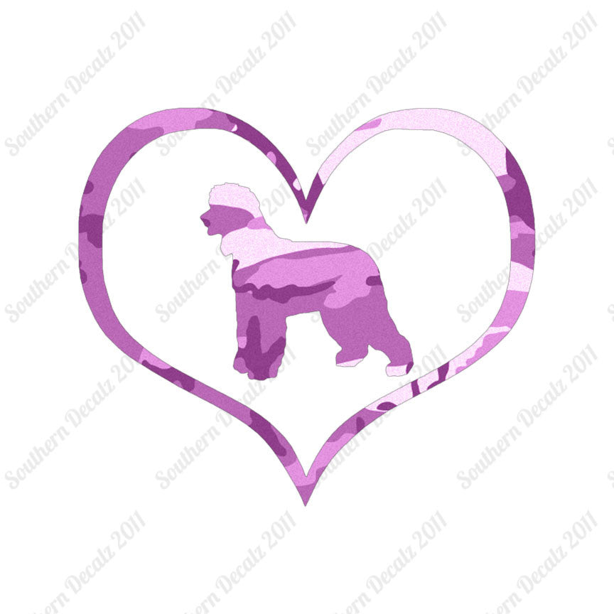 Irish Water Spaniel Dog Heart Love