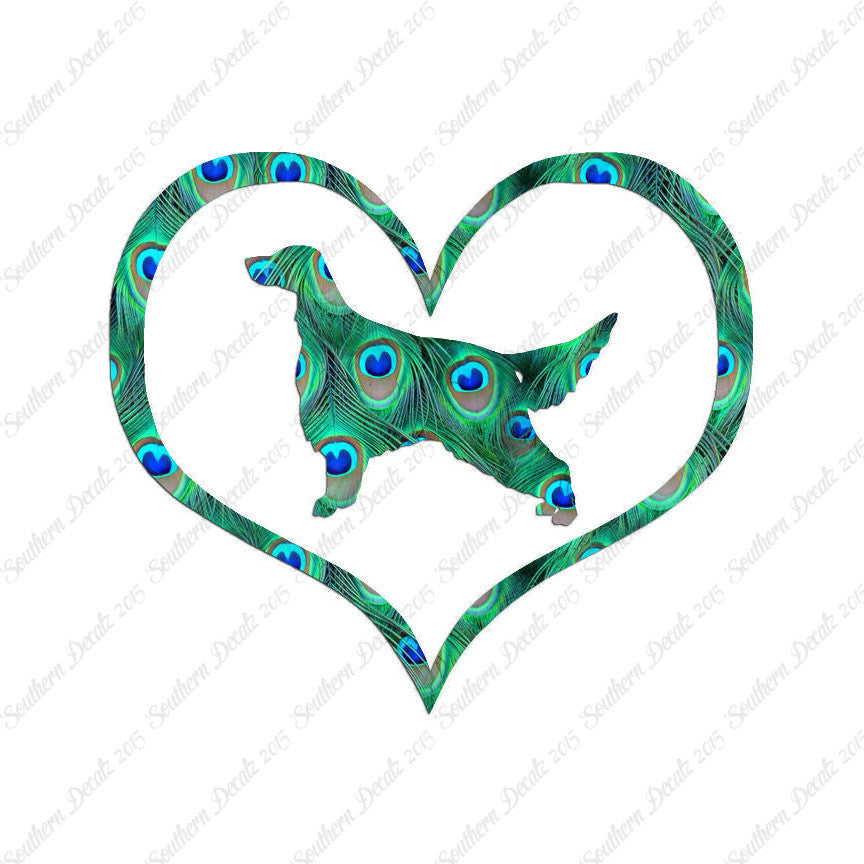 Irish Setter Dog Heart Love