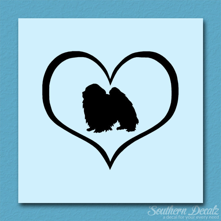 Japanese Chin Dog Heart Love