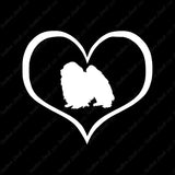 Japanese Chin Dog Heart Love