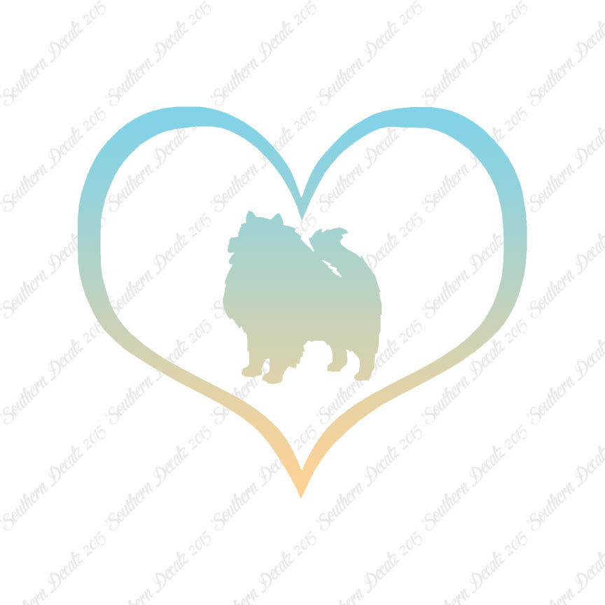 Keeshond Dog Heart Love