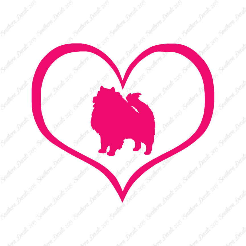 Keeshond Dog Heart Love