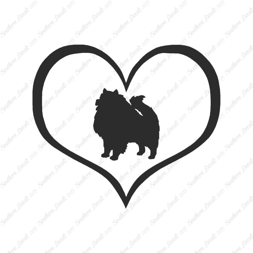 Keeshond Dog Heart Love