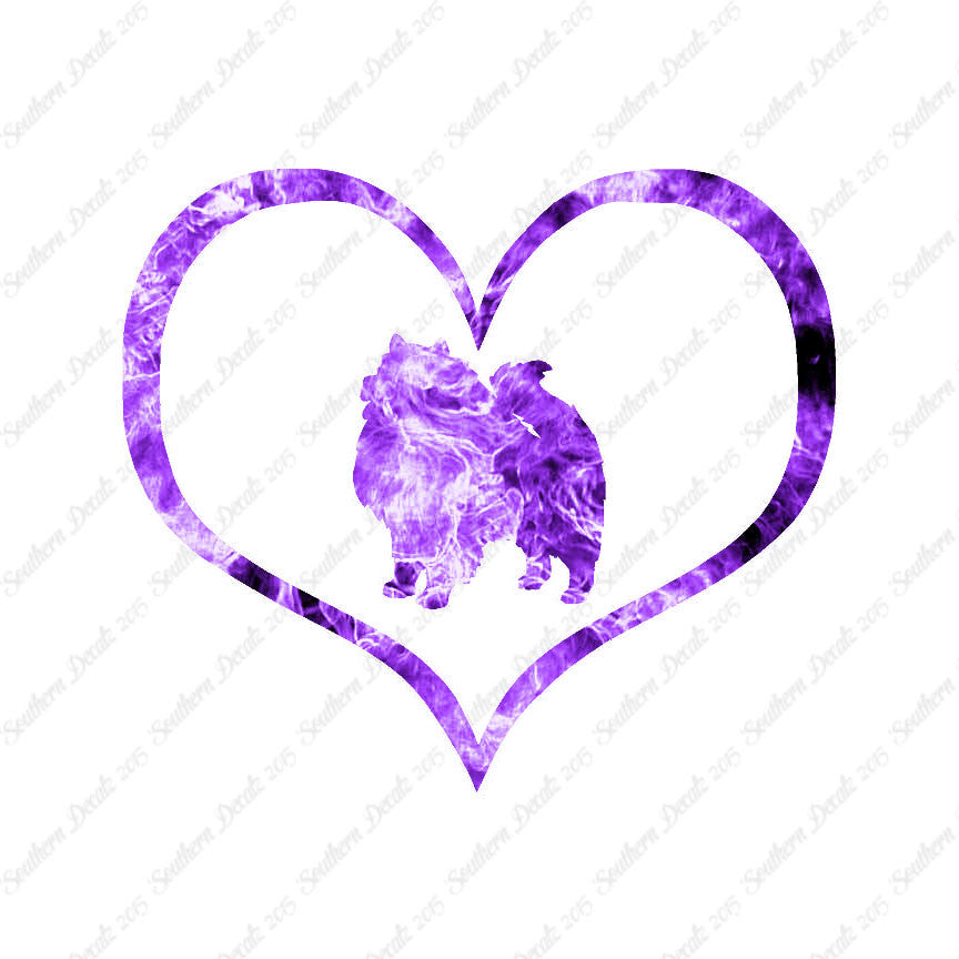 Keeshond Dog Heart Love
