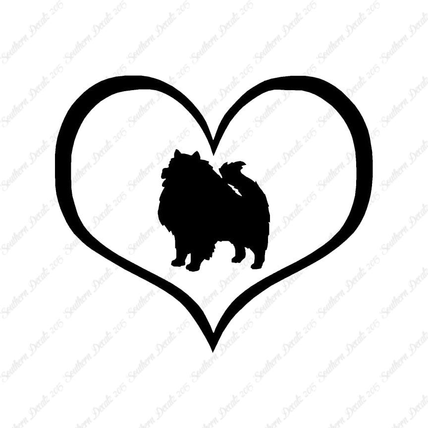 Keeshond Dog Heart Love