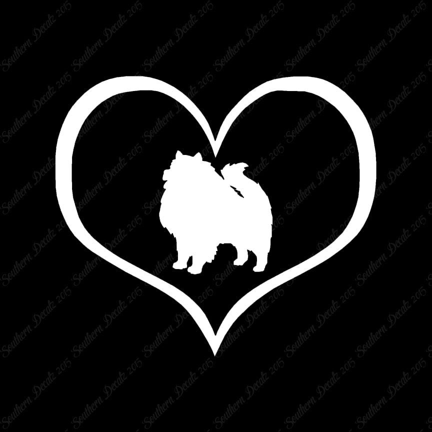 Keeshond Dog Heart Love