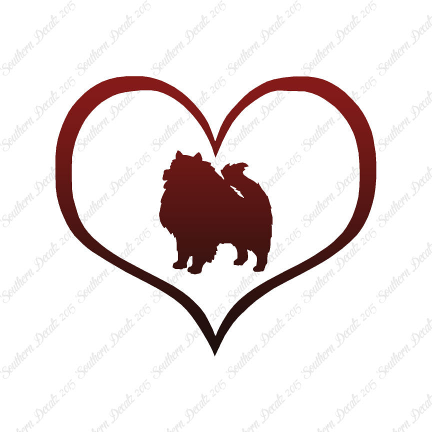 Keeshond Dog Heart Love