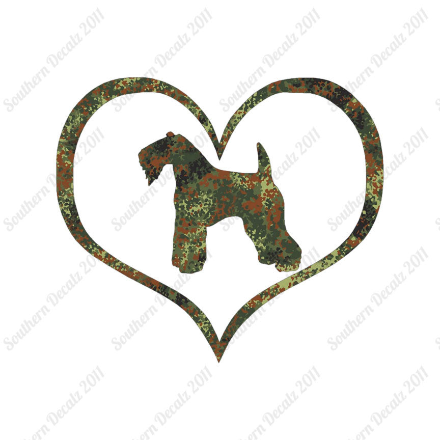 Kerry Blue Terrier Dog Heart Love