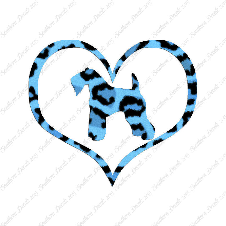 Kerry Blue Terrier Dog Heart Love