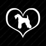 Kerry Blue Terrier Dog Heart Love