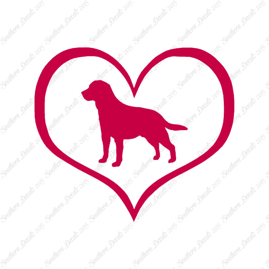 Labrador Retriever Dog Heart Love