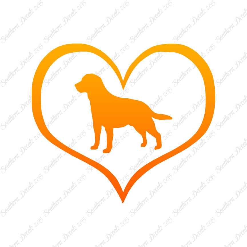Labrador Retriever Dog Heart Love