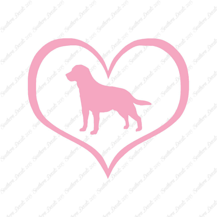 Labrador Retriever Dog Heart Love