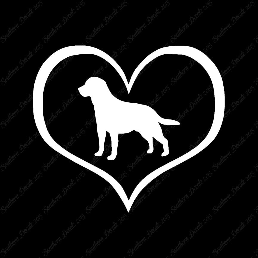 Labrador Retriever Dog Heart Love