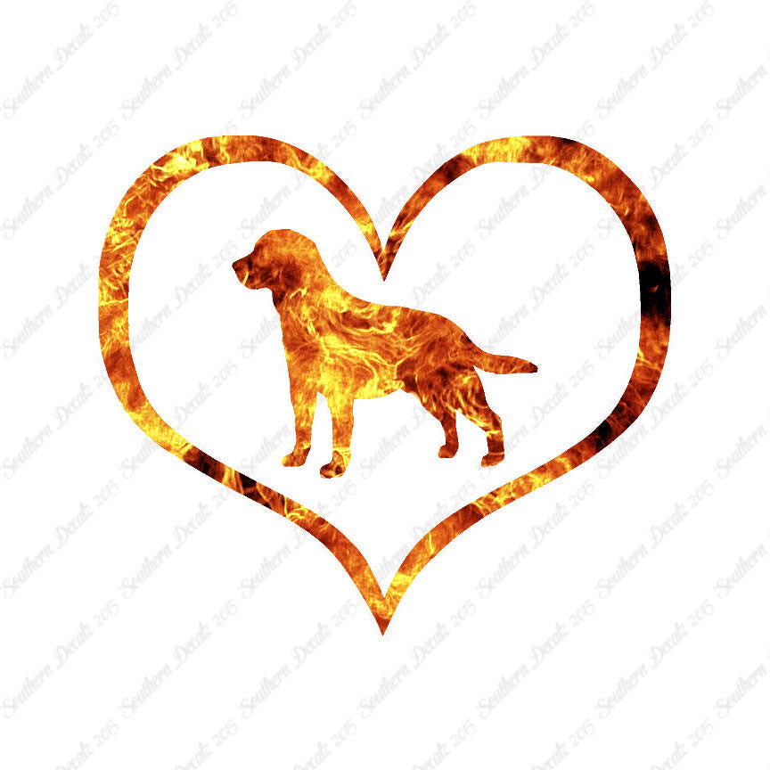 Labrador Retriever Dog Heart Love