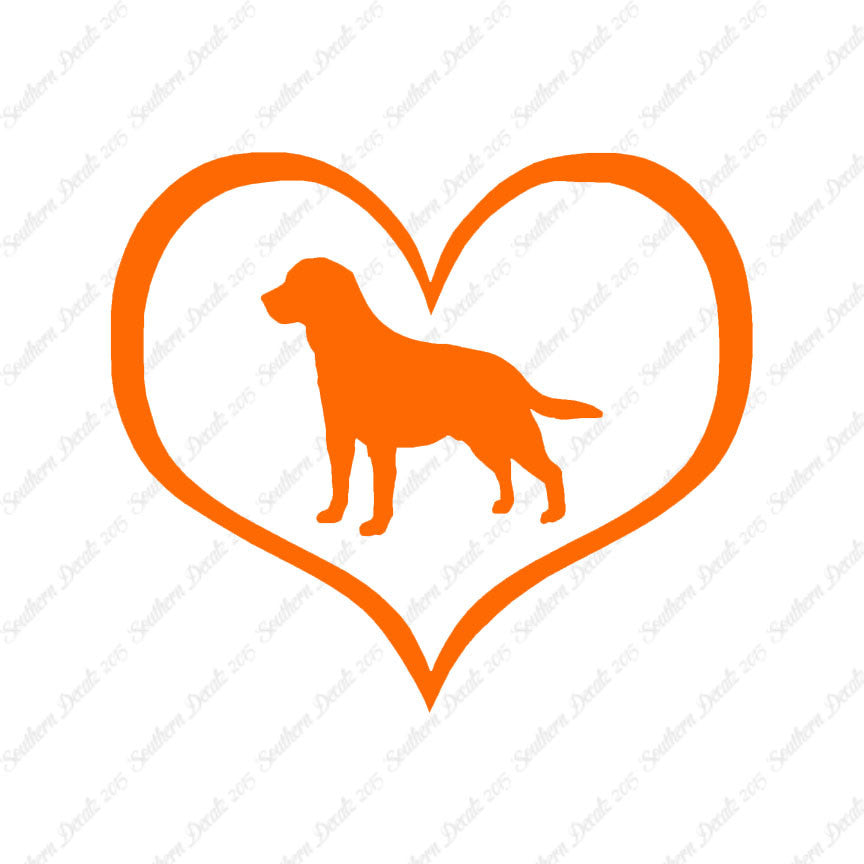 Labrador Retriever Dog Heart Love