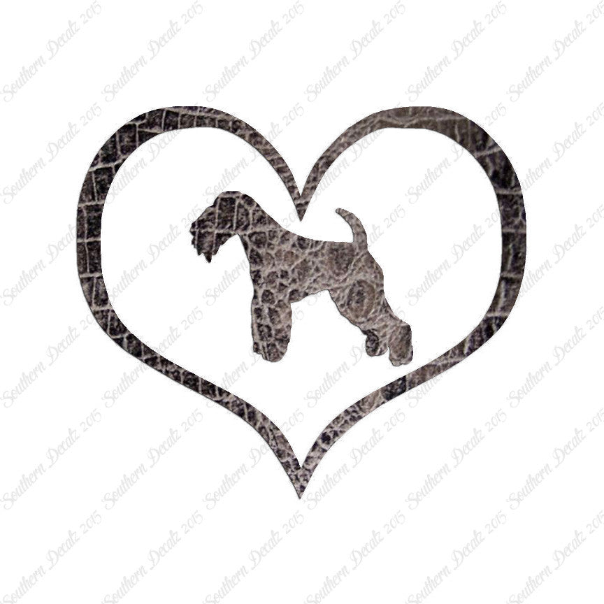 Lakeland Terrier Dog Heart Love