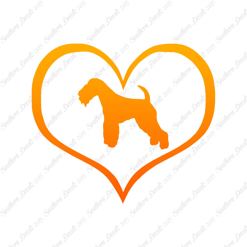 Lakeland Terrier Dog Heart Love