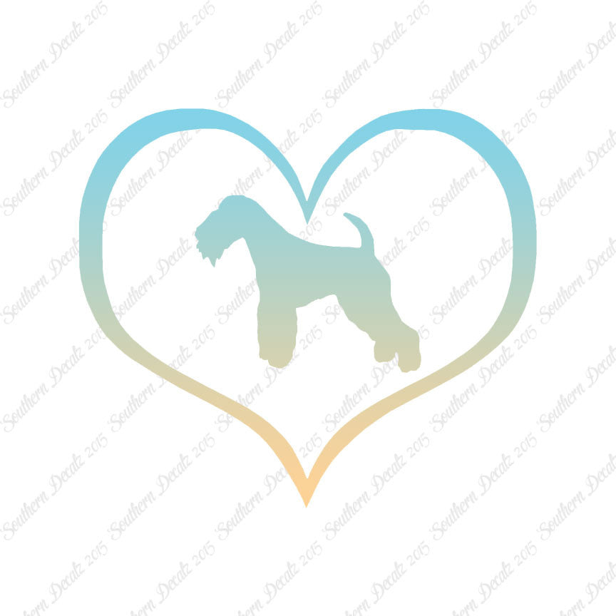 Lakeland Terrier Dog Heart Love