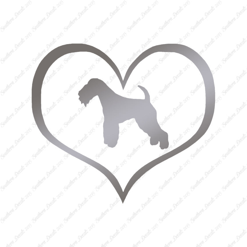 Lakeland Terrier Dog Heart Love