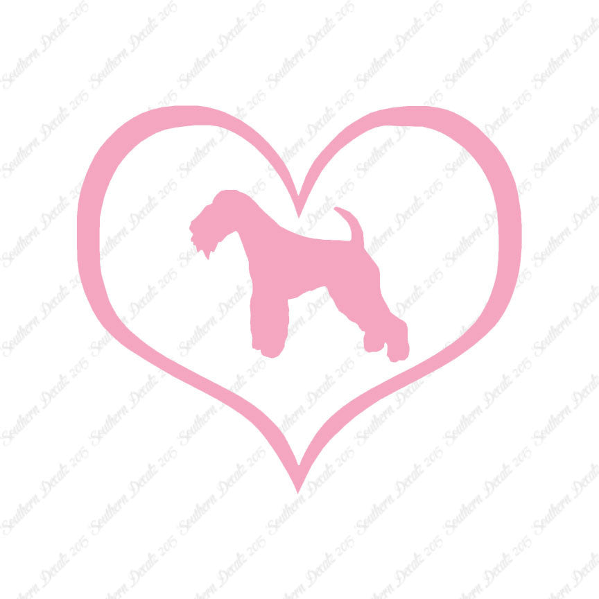 Lakeland Terrier Dog Heart Love