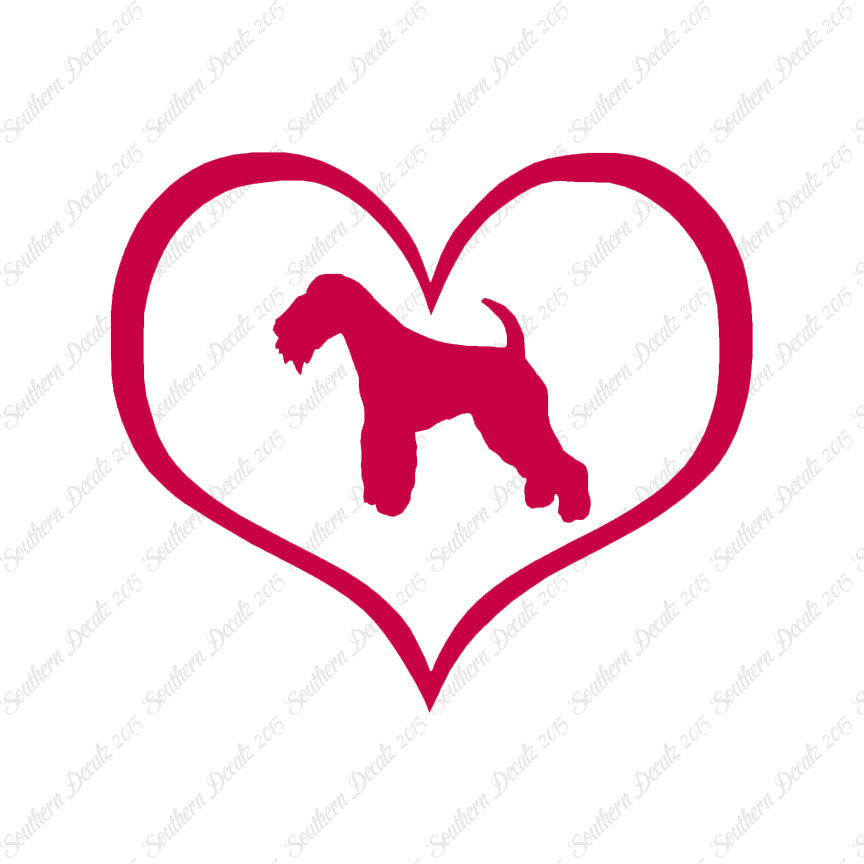 Lakeland Terrier Dog Heart Love