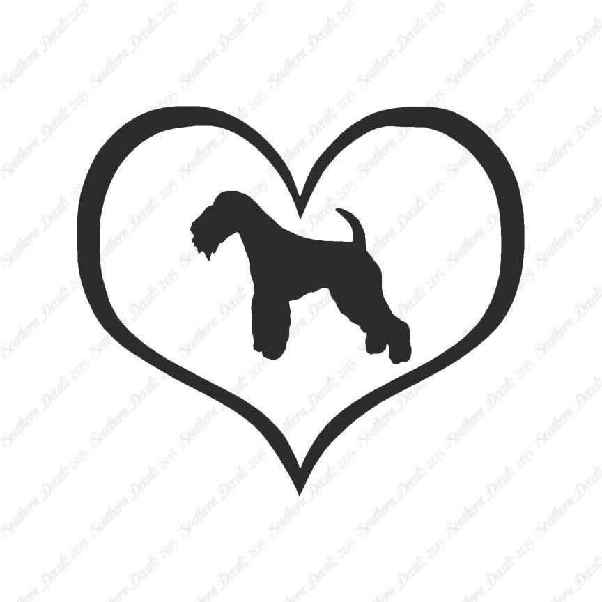 Lakeland Terrier Dog Heart Love