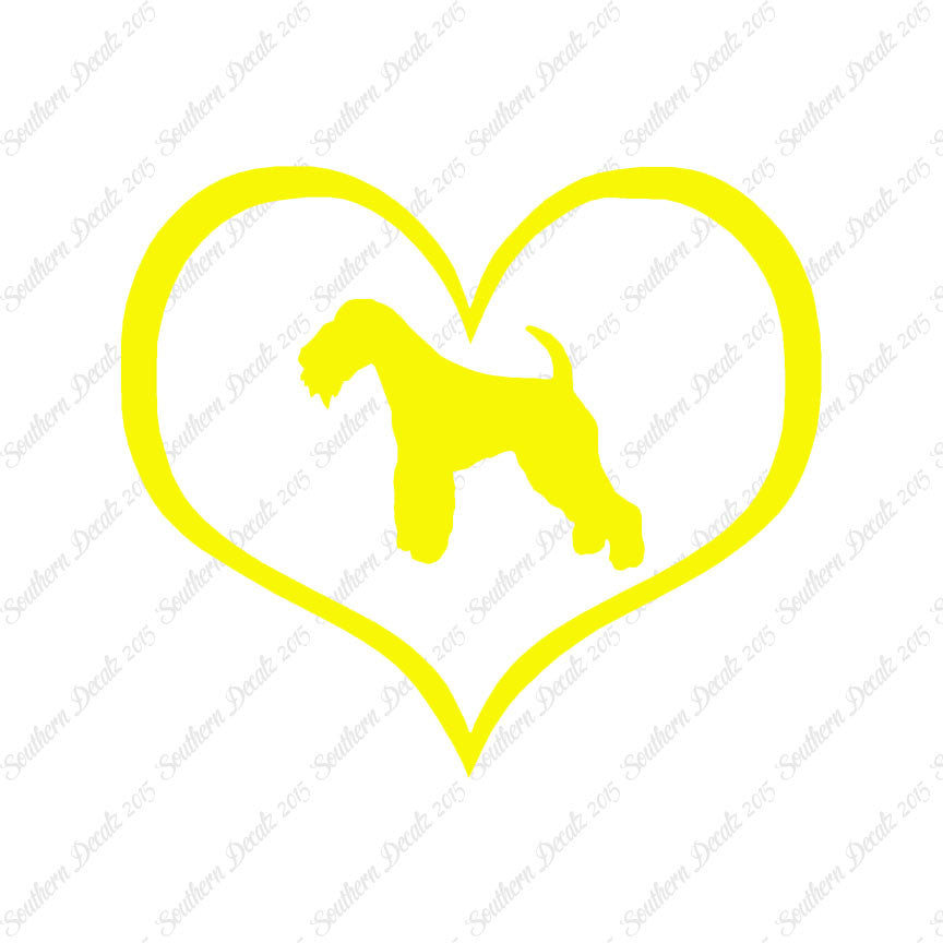 Lakeland Terrier Dog Heart Love