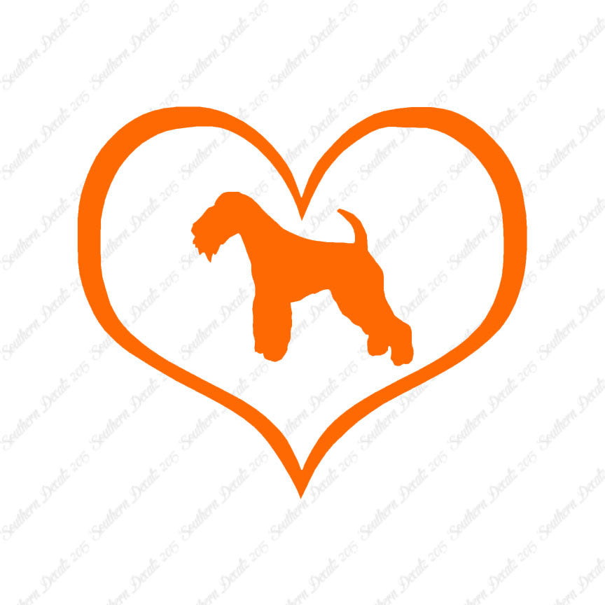 Lakeland Terrier Dog Heart Love