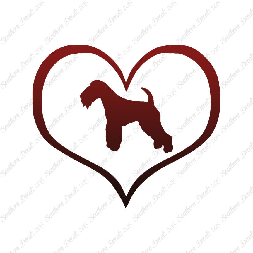 Lakeland Terrier Dog Heart Love