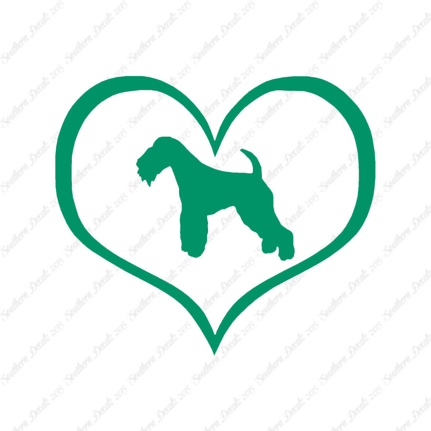 Lakeland Terrier Dog Heart Love