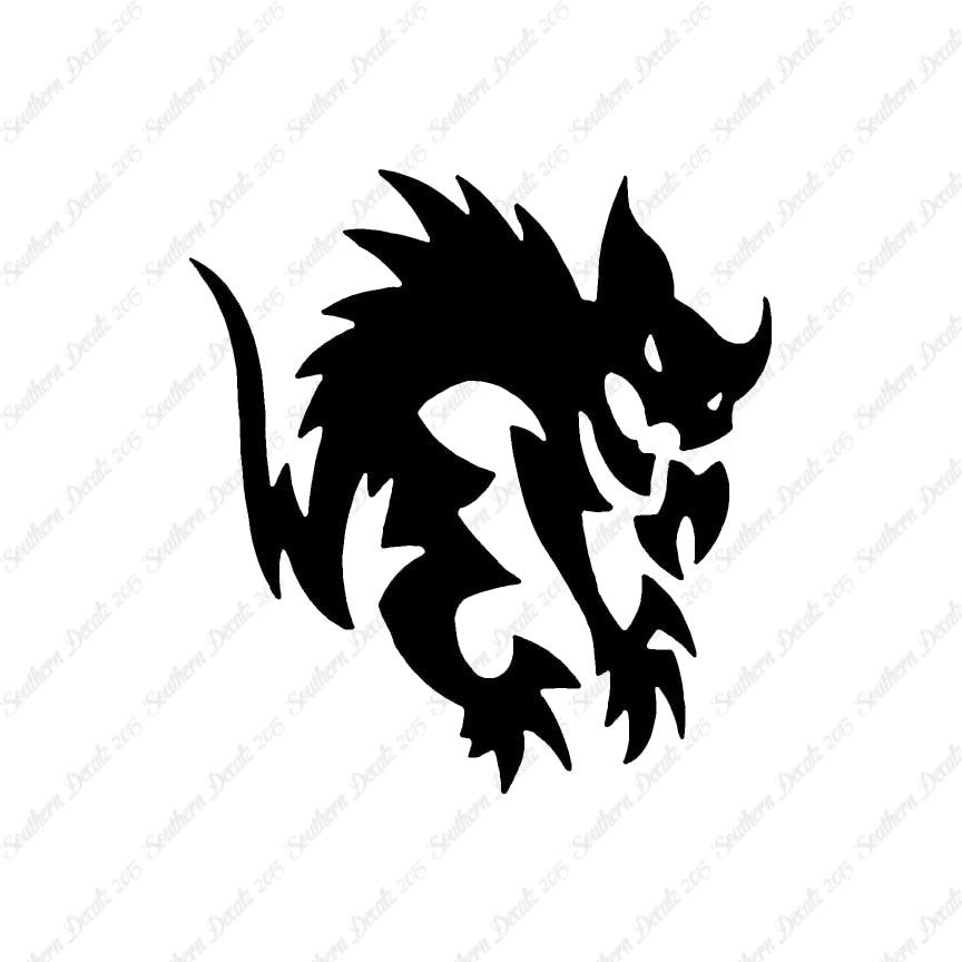 Scared Tribal Cat